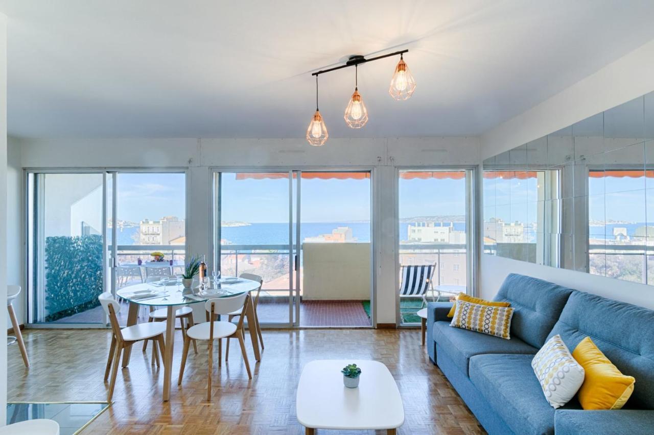 Vue Feerique Sur La Mer - Air Rental Marseilles Buitenkant foto